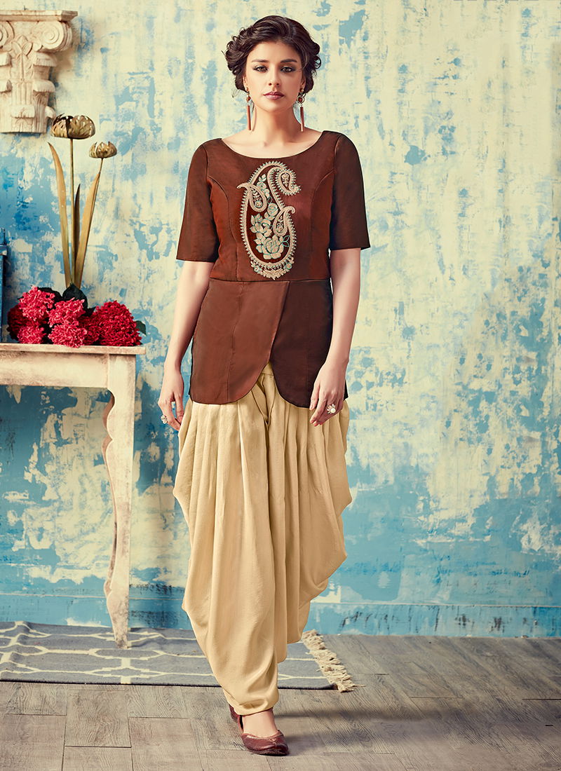 Nimaya Tone Silk Fancy Festive Wear Readymade Kurta With Dhoti Collection